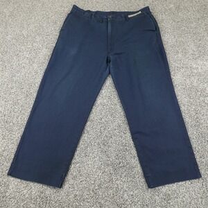 VTG REED Pants Mens 42X27 Blue Chino Mechanic Workwear Faded Grunge Skater USA